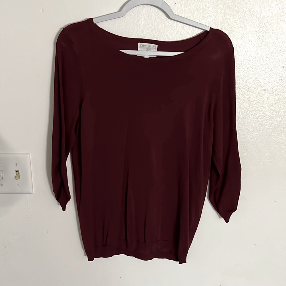 Burgundy sweater
